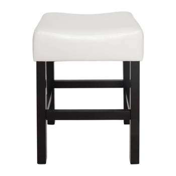 Set of 2 Lopez Backless Leather Counter Height Barstool - Christopher Knight Home