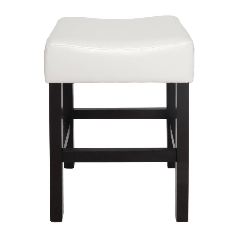 Set of 2 Lopez Backless Leather Counter Height Barstool - Christopher Knight Home, 1 of 9
