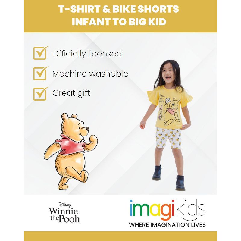 Disney Moana Winnie the Pooh Lion King Pixar Toy Story Lilo & Stitch T-Shirt & Shorts Outfit Set Little Kid to Big Kid, 3 of 7