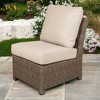 Courtyard Casual Capri Armless Middle for sectional Middle Chair can not recline Solution Dyed Acrylic with EverBloc DWR Treatment - 2 of 4