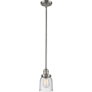Bell - 1 Light Stem Hung Mini Pendant In Industrial Style-10 Inches Tall and 5 Inches Wide - 1 of 1