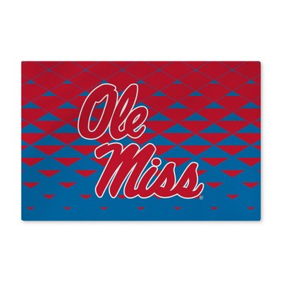 Ole Miss Rebels NCAA Dropzone Washable Rug 20X32 Inches