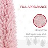 TopComfy Christmas Tree Stand Pre Lit Slim Noble Fir Artificial Tree with Realistic Branch Tips, Pink, 21.8"*21.8"*94.5" - 4 of 4