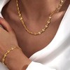 18k Gold Plated Personalized Chunky Cuban Oval Link Chain Bracelets for Men Toggle Rope Bracelet Jewelry for Women - 2 of 4