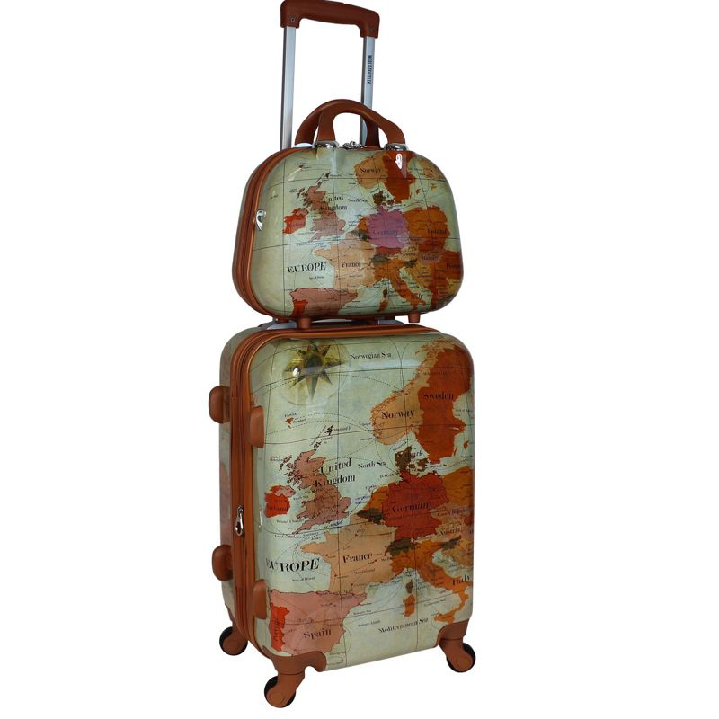 World Traveler Europe 4-Piece Expandable Spinner Luggage Set with TSA Lock, 2 of 9