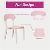 SKRAN 3-Piece Children's Multi-Functional Activity Table Set, Plastic Toddler Table and Chair Set for Reading,Preschool,Drawing, Playroom - 4 of 4