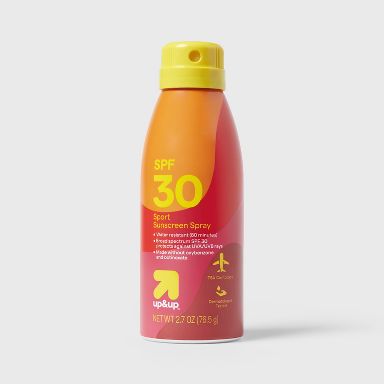 Sport Sunscreen Spray - SPF 30 - 2.7oz - up&up™: Whole Body, Scented, With Homosalate, Travel Size