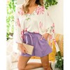 Women's HIGH WAIST PIN-TUCK DETAIL SHORTS - Vine & Love - 2 of 4