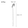 Unique Bargains Stainless Steel Mixing Drink Coffee Cocktail Long Handle Spoon - 2 of 4