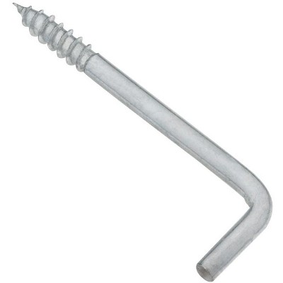 National Hardware Zinc-Plated Silver Steel 3-1/16 in. L Square Bend Hook 1 pk
