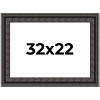 PosterPalooza | 3.5" Wide Ornate Black Picture Frame - UV Acrylic, Backing Board, Hanging Hardware Included - 2 of 4