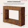 Hallway 47" Farmhouse Console Table, Rustic Minimalist Vintage Entryway Table w/ Open Shelves - Wooden Storage Sofa Table Behind Couch - 3 of 4