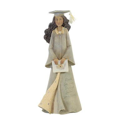 Foundations 7.5" Graduation Girl Reach Dreams  -  Decorative Figurines