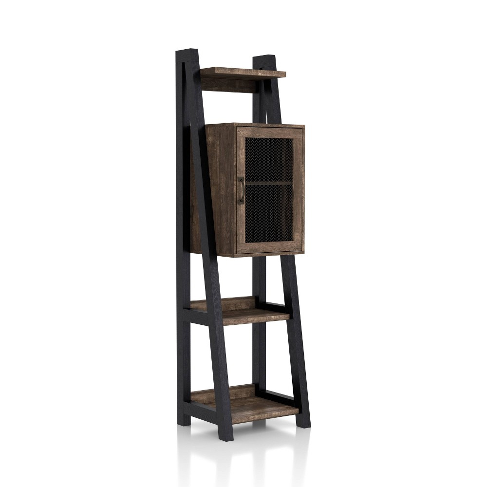 Photos - Display Cabinet / Bookcase Kolher 2 Shelf Media Tower Bookshelf Brown - HOMES: Inside + Out