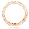 Pompeii3 2Ct Diamond Eternity Ring 14k Rose Gold U Prong Stackable Wedding Band - 3 of 4