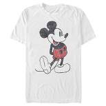 Men's Mickey & Friends Distressed Mickey Mouse Pose T-Shirt