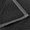 Sure-Max Moving & Packing Blankets - Heavy Duty Pro - 80" x 72" (90 lb/dz weight) - Professional Quilted Shipping Furniture Pads Black - 2 of 4
