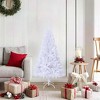Aghana Digitals 150cm White PVC Artificial Christmas Tree with 680 Thick Branches, Steel Stand, - 2 of 4