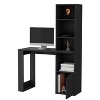 NicBex Home Office Desk 38.78" L Modern Writing Desk with Cabinet, 4-Layer Open Storage Shelf and Wooden Desktop for Office, Study, Living Room - 2 of 4
