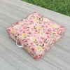 Ninola Design Fresh flowers Pink Outdoor Floor Cushion - Deny Designs - 2 of 2