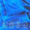Fleece Throw Blanket- Set of 3- Blue, Gray & Pink Plush 60x50" Blankets- Soft & Cozy for Travel, Outdoors & Lounging on the Sofa by Hastings Home - 3 of 4
