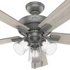 Hunter Fans 52" Crestfield Lighted Ceiling Fan Noble Bronze Finish with Integrated LED and Pull Chain Control - 4 of 4