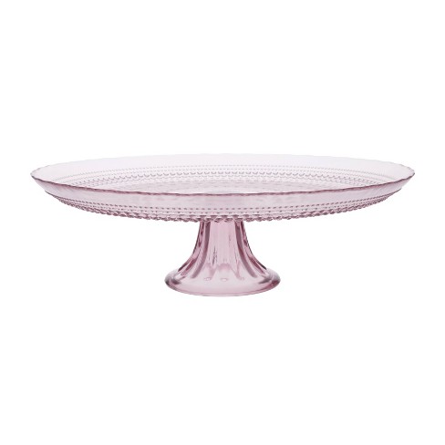 13 Pink Glass Jupiter Cake Stand Pink Fortessa Tableware Solutions Target