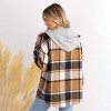 Women's Plaid Drawstring Hooded Jacket - Cupshe - 4 of 4