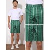Lars Amadeus Men's Regular Fit Lightweight Business Striped Chino Shorts - 4 of 4