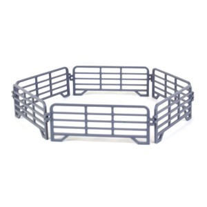3D to Scale 1/64 Pack of 6 3D Printed Gray Plastic Interlocking Fence Panels 64-318-GY - 1 of 1