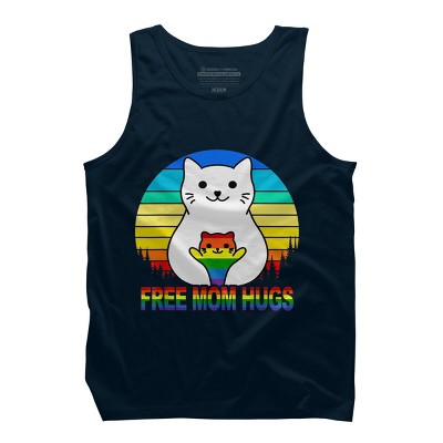 Adult Design By Humans Free Mom Cat Hugs Pride Sunrise By Avocato Tank Top