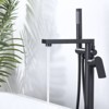 WOWOW Single Handle Freestanding Tub Faucet with Hand Shower in Brushed Nickel - 2 of 4