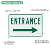 Unique Bargains Aluminum Reflective Rust-Free Waterproof Right Arrow Entrance Signs 1 Pc - 2 of 4