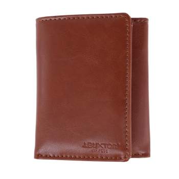Buxton Men's RFID Distressed Vegan Leather Trifold Wallet