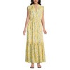 Lands' End Women's Chiffon Maxi Dress with Ruffle Detail - 4 of 4