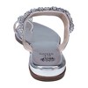 GC Shoes Nadin Metallic Rhinestone Toe Ring Flat Sandals - 3 of 4