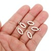 Unique Bargains Metal Bulk Elegant DIY Crafts Jewelry Making Initial Pendant 50 Pcs - 4 of 4