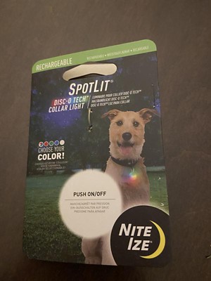 Nite Ize Spotlit Rechargeable Carabiner Light Disc-o Dog Collar : Target