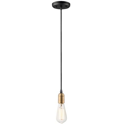 Maxim Lighting Early Electric 1 - Light Pendant in  Black/Antique Brass