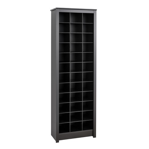 HangUps Shoe Storage Cabinet Black - Prepac