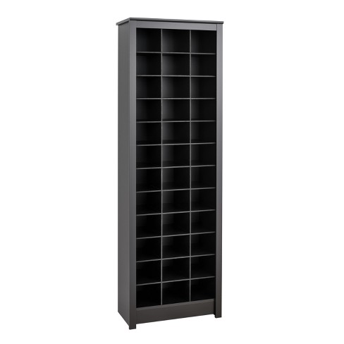 Space Saving Shoe Storage Cabinet Black - Prepac : Target