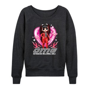 Women's - LOL Surprise! - Spicy Babe Lightweight French Terry Wide Neck Long Sleeve Shirt - 1 of 4