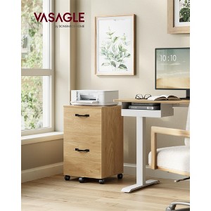 2-Drawer File Cabinet, Filing Cabinet for Home Office, Small Rolling File Cabinet, Printer Stand, Hanging File Folders, Modern Style - 1 of 4