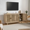 Buthrotos Living Room Solid Wood TV Stand for TVs up to 65"  With 4 rattan doors | KARAT HOME - image 3 of 4