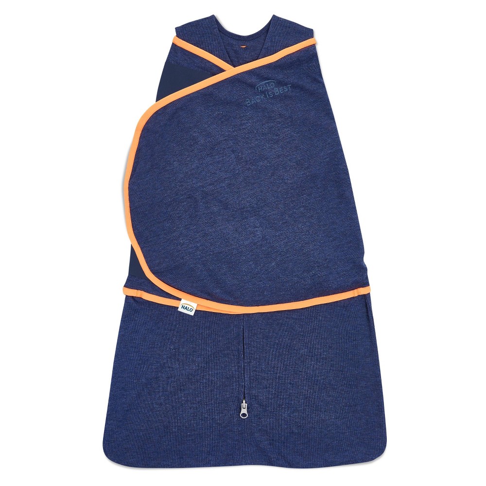 HALO Innovations Sleepsack Swaddle Wrap Ideal Temperature - Navy - S