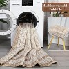 Modern Rug Thin Washable Non-Slip Geometric Border Low Pile Foldable Soft Non-Shedding Indoor Accent Carpet - 2 of 4