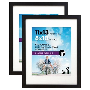 Americanflat Picture Frame with tempered shatter-resistant glass - Available in a variety of sizes and styles - 1 of 4