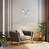 LNC Dsenlupor 1-Lights 3.9" Modern Luxury Teardrop Integrated LED Chandelier/Kitchen Island Pendant  Lights,Gold with Class,3.9in/13.8in/16.5in/30.3in - 4 of 4