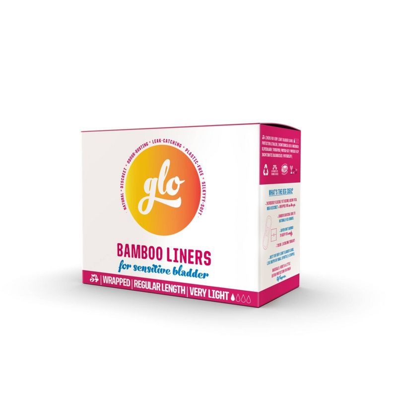 glo Here We Flo Megapack of Bamboo Liners for Sensitive Bladder for Leak Protection and Comfort - 54ct, 4 of 9