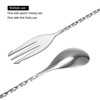 Unique Bargains Stainless Steel Long Handle Spiral Pattern Cocktail Spoon - 3 of 4